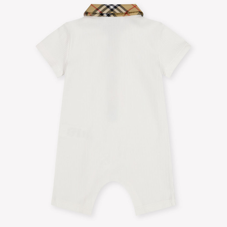 Burberry JAXON Baby Jongens Boxpakje In Wit