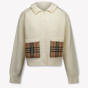 Burberry Rothwell Kinder Meisjes Vest In Off White