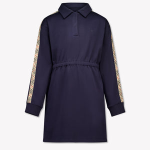 Burberry Alina Kinder Meisjes Jurk In Navy