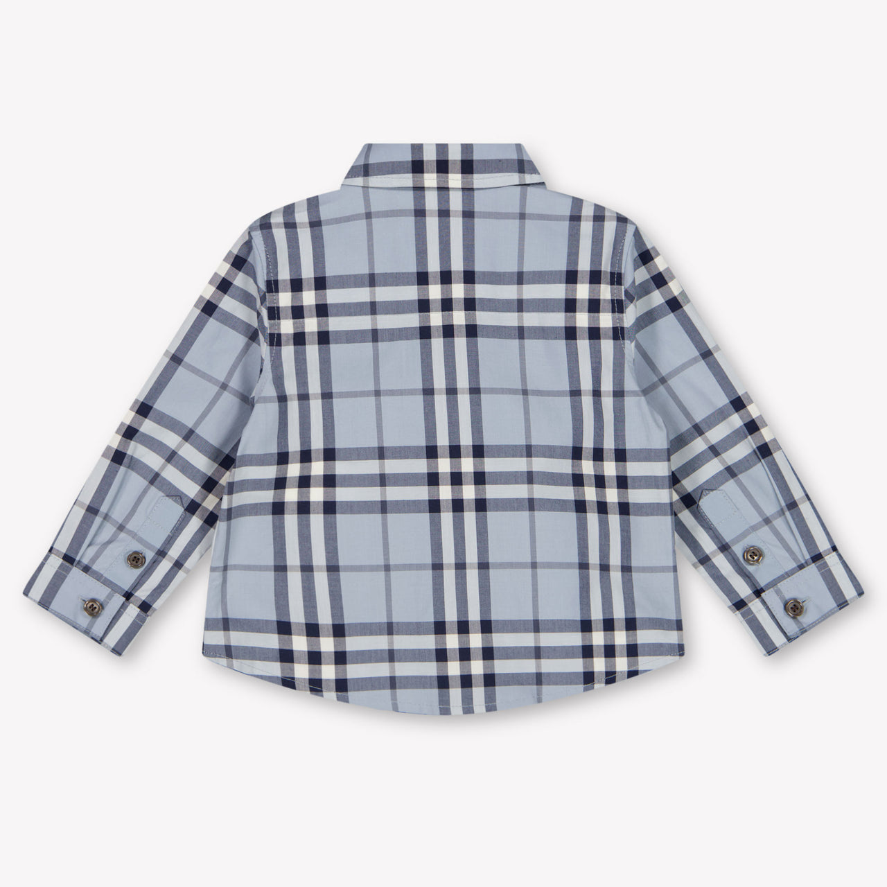 Burberry Owen Baby Jongens Blouse In Licht Blauw