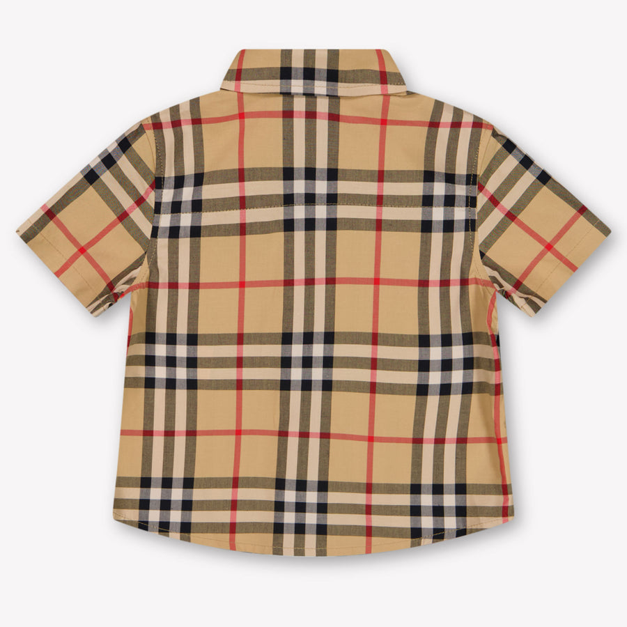 Burberry Owen Baby Garçons Blouse en Beige