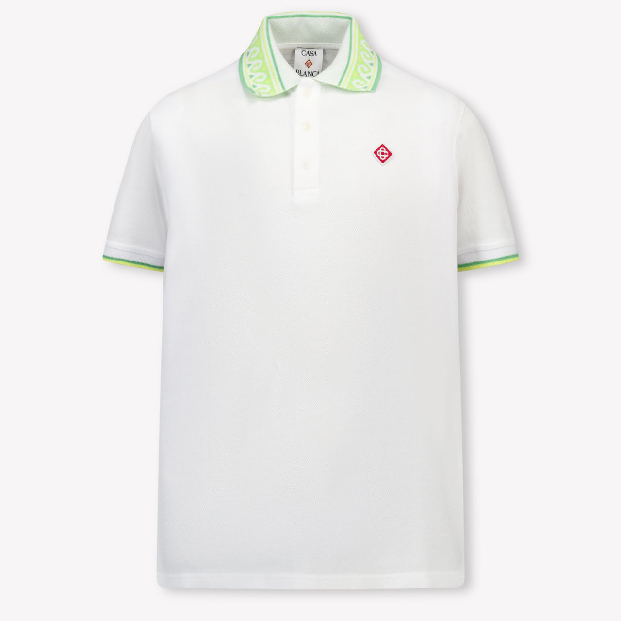 Casablanca Kinder Jongens Polo In Wit