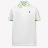 Casablanca Kinder Jongens Polo In Wit