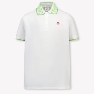 Casablanca Kinder Jongens Polo In Wit