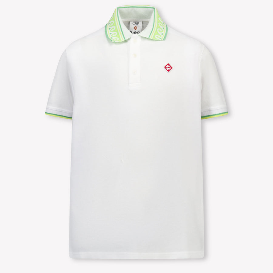 Casablanca Kinder Jongens Polo In Wit