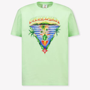 Casablanca Kinder Jongens T-Shirt In Mint