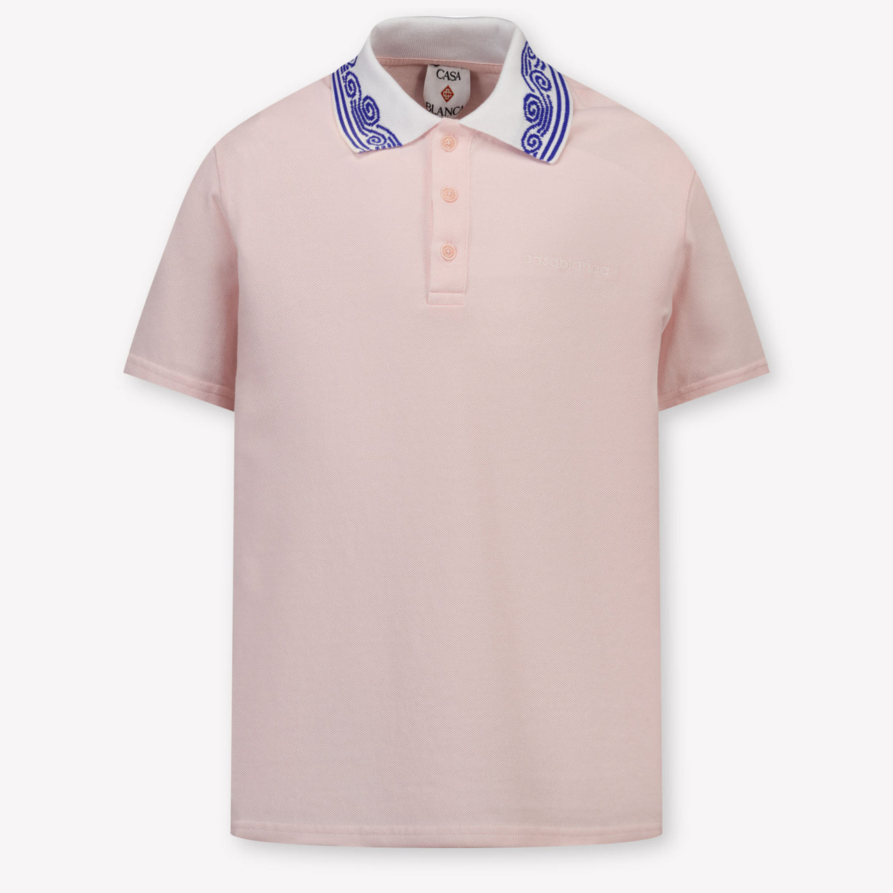 Casablanca Kinder Unisex Polo In Licht Roze