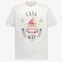 Casablanca Kinder Unisex T-Shirt In Wit