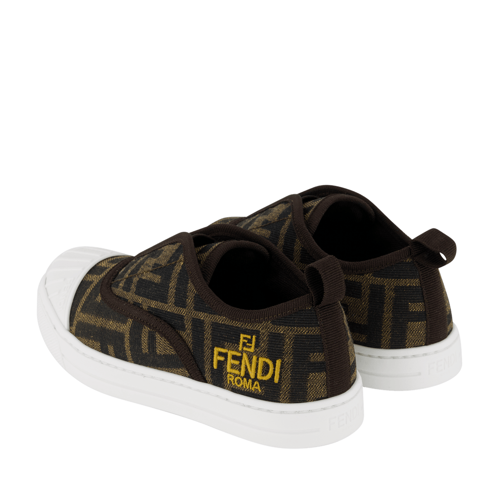 Fendi Kinder Unisex Sneakers Bruin