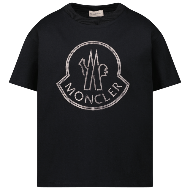 Moncler Kinder Meisjes T-Shirt Zwart 4Y