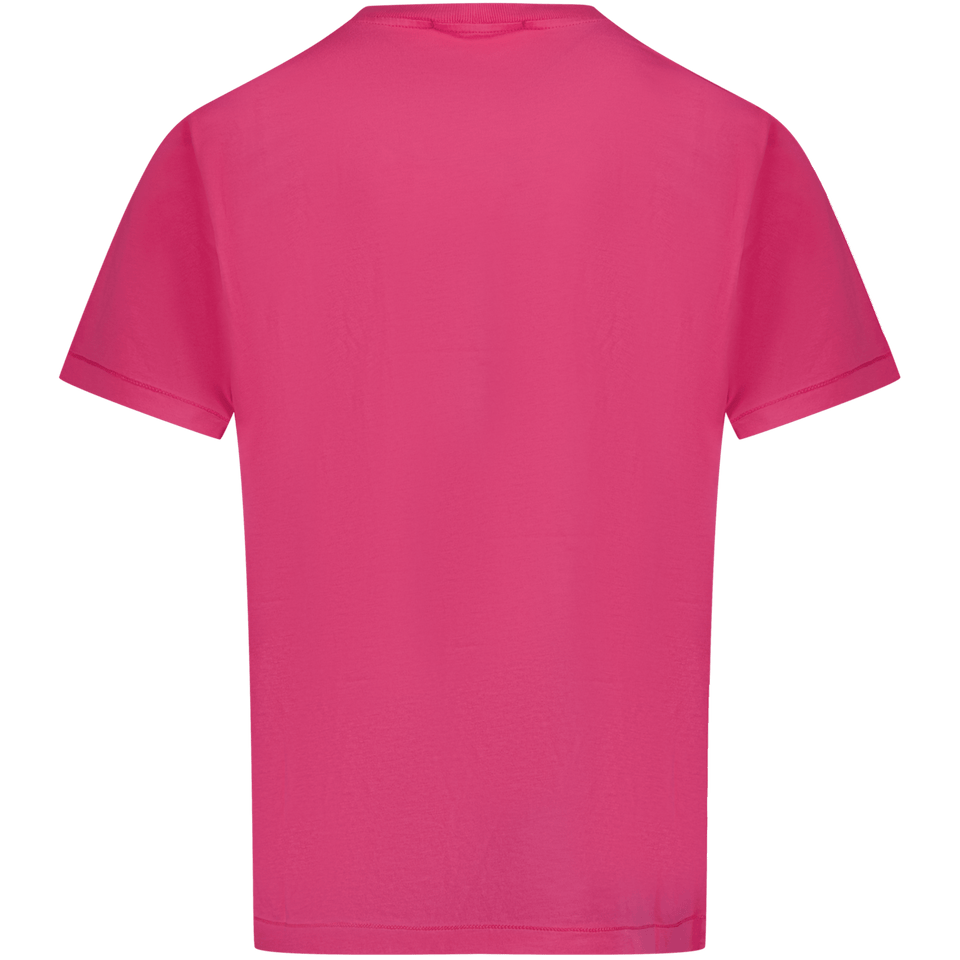 Stone Island Kinder Jongens T-Shirt Fuchsia