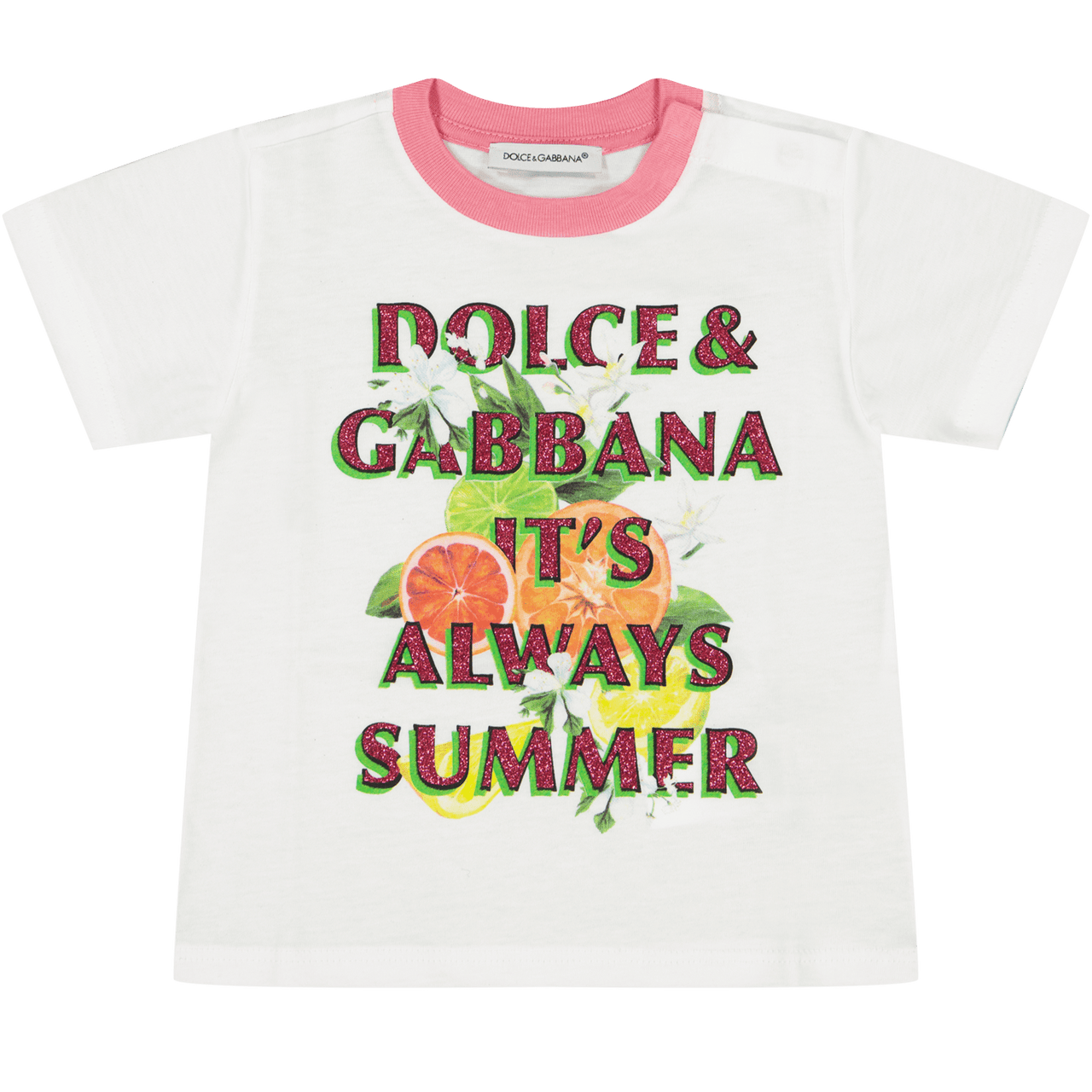 Dolce & Gabbana Baby Meisjes T-Shirt Wit 3/6