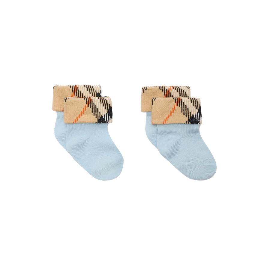 Burberry 'Turn Back' Baby Jongens Sokjes In Licht Blauw