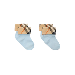 Burberry 'Turn Back' Baby Jongens Sokjes In Licht Blauw