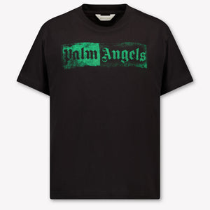 Palm Angels Kinder Unisex T-Shirt In Zwart