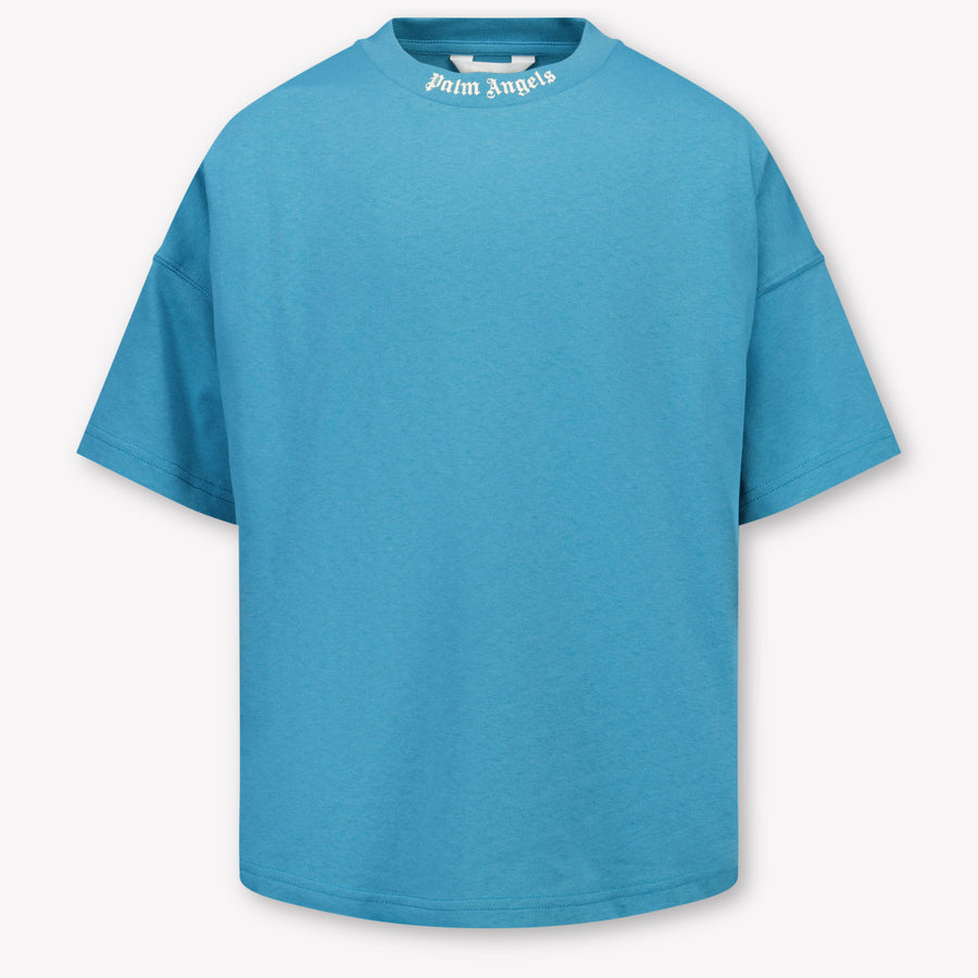 Palm Angels Kinder Jongens T-Shirt In Petrol