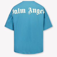 Palm Angels Kinder Jongens T-Shirt In Petrol