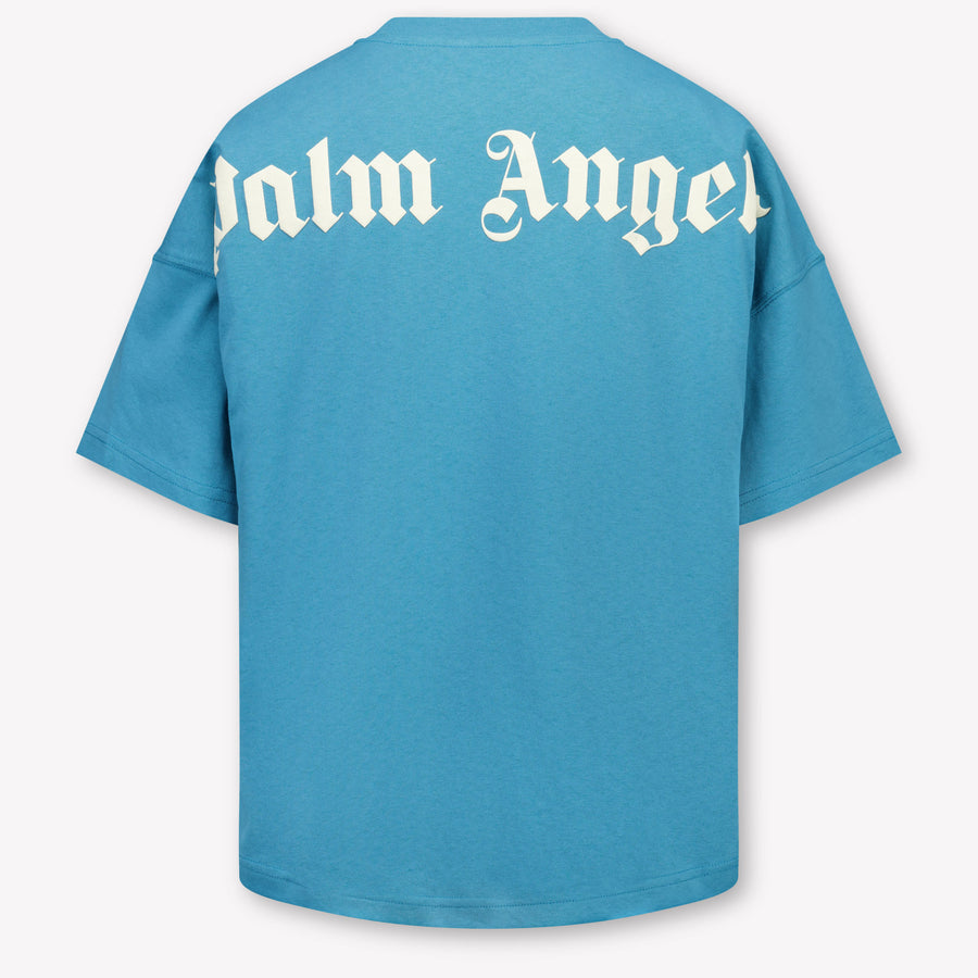 Palm Angels Kinder Jongens T-Shirt In Petrol