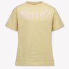 Palm Angels Kinder Meisjes T-Shirt In Beige
