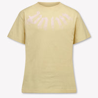 Palm Angels Kinder Meisjes T-Shirt In Beige