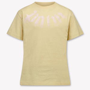Palm Angels Kinder Meisjes T-Shirt In Beige