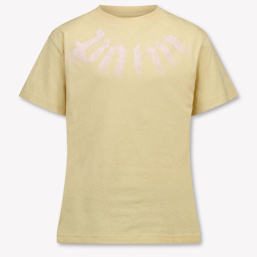 Palm Angels Kinder Meisjes T-Shirt In Beige