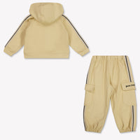 Palm Angels Baby Jongens Joggingpak In Beige