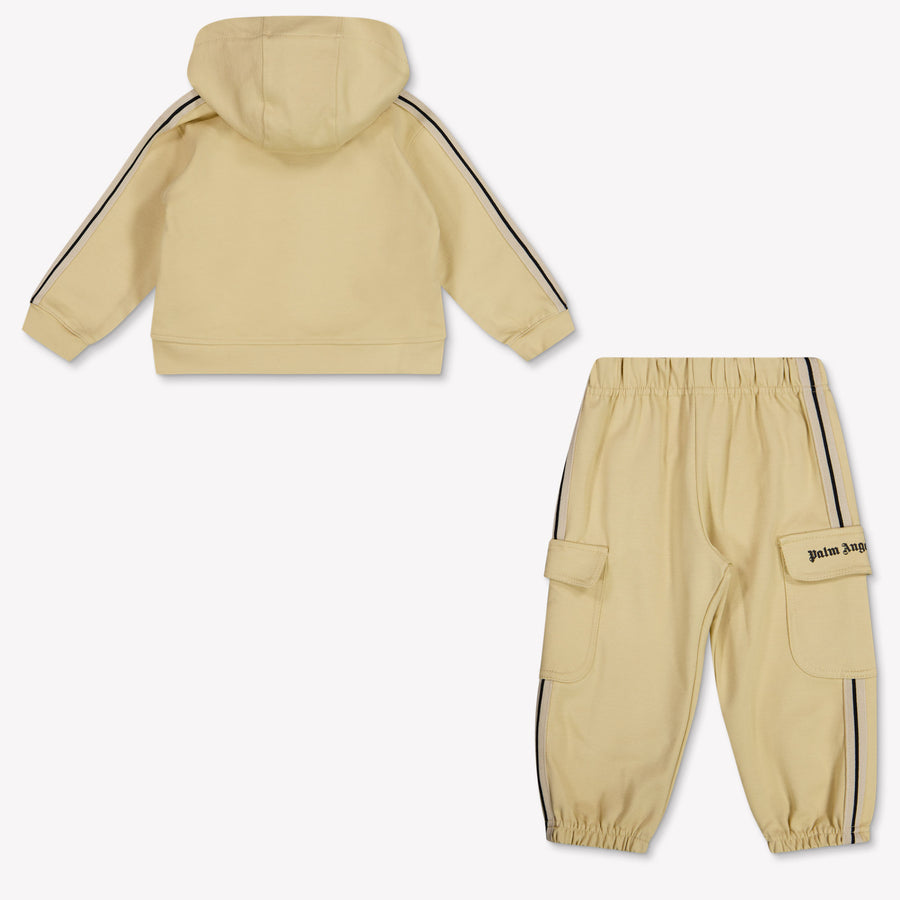 Palm Angels Baby Jongens Joggingpak In Beige