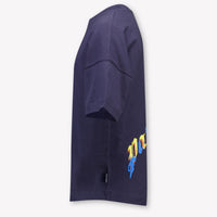 Palm Angels Kinder Unisex T-Shirt In Navy