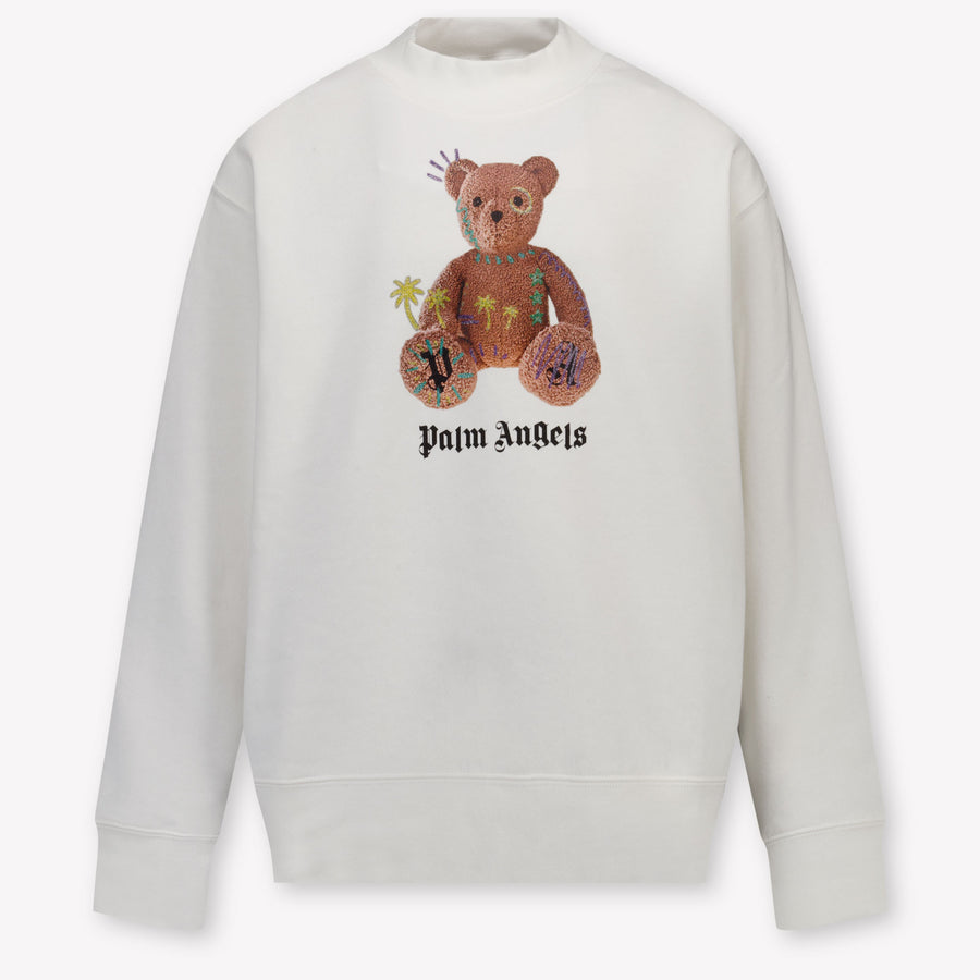 Palm Angels Girls Sweater in White