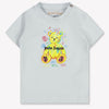 Palm Angels Baby Jongens T-Shirt In Licht Blauw
