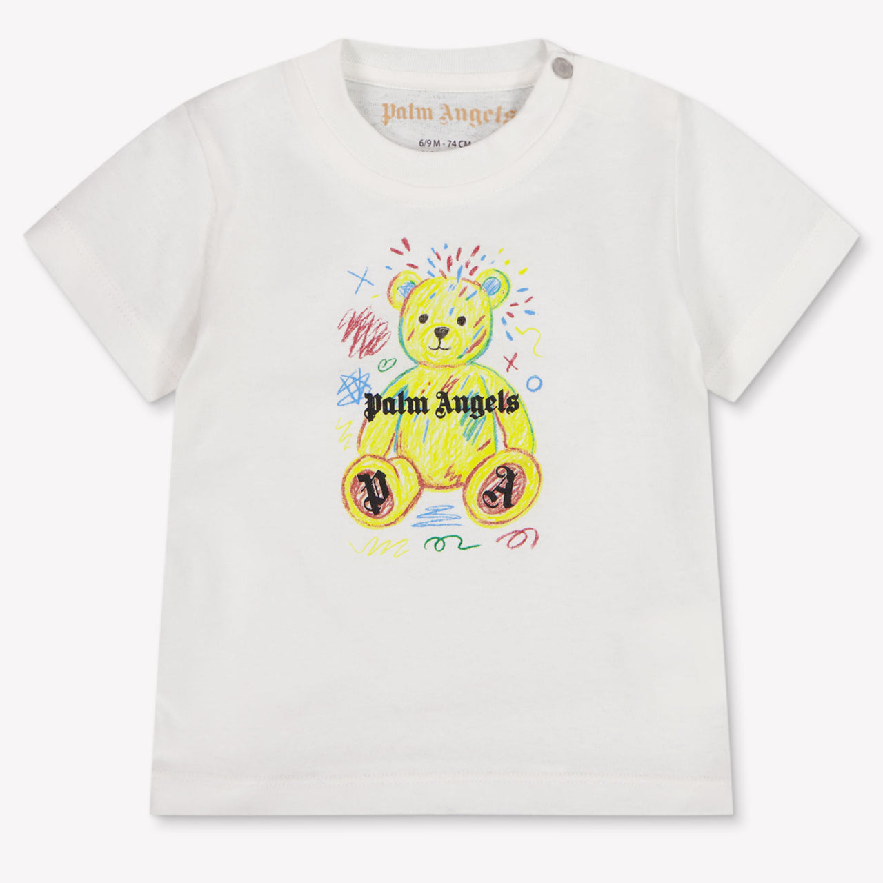Palm Angels Baby Jongens T-Shirt In Off White
