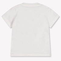 Palm Angels Baby Jongens T-Shirt In Off White
