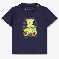 Palm Angels Baby Jongens T-Shirt In Navy