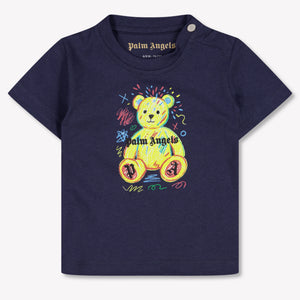 Palm Angels Baby Jongens T-Shirt In Navy