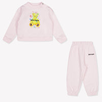 Palm Angels Baby Meisjes Joggingpak In Licht Roze