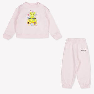 Palm Angels Baby Meisjes Joggingpak In Licht Roze