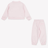 Palm Angels Baby Meisjes Joggingpak In Licht Roze