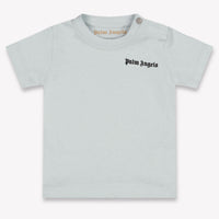Palm Angels Baby Jongens T-Shirt In Licht Blauw
