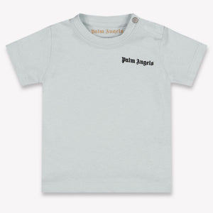 Palm Angels Baby Jongens T-Shirt In Licht Blauw