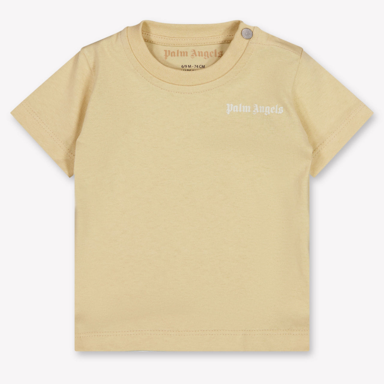 Palm Angels Baby Jongens T-Shirt In Beige