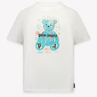 Palm Angels Kinder Unisex T-Shirt In Wit