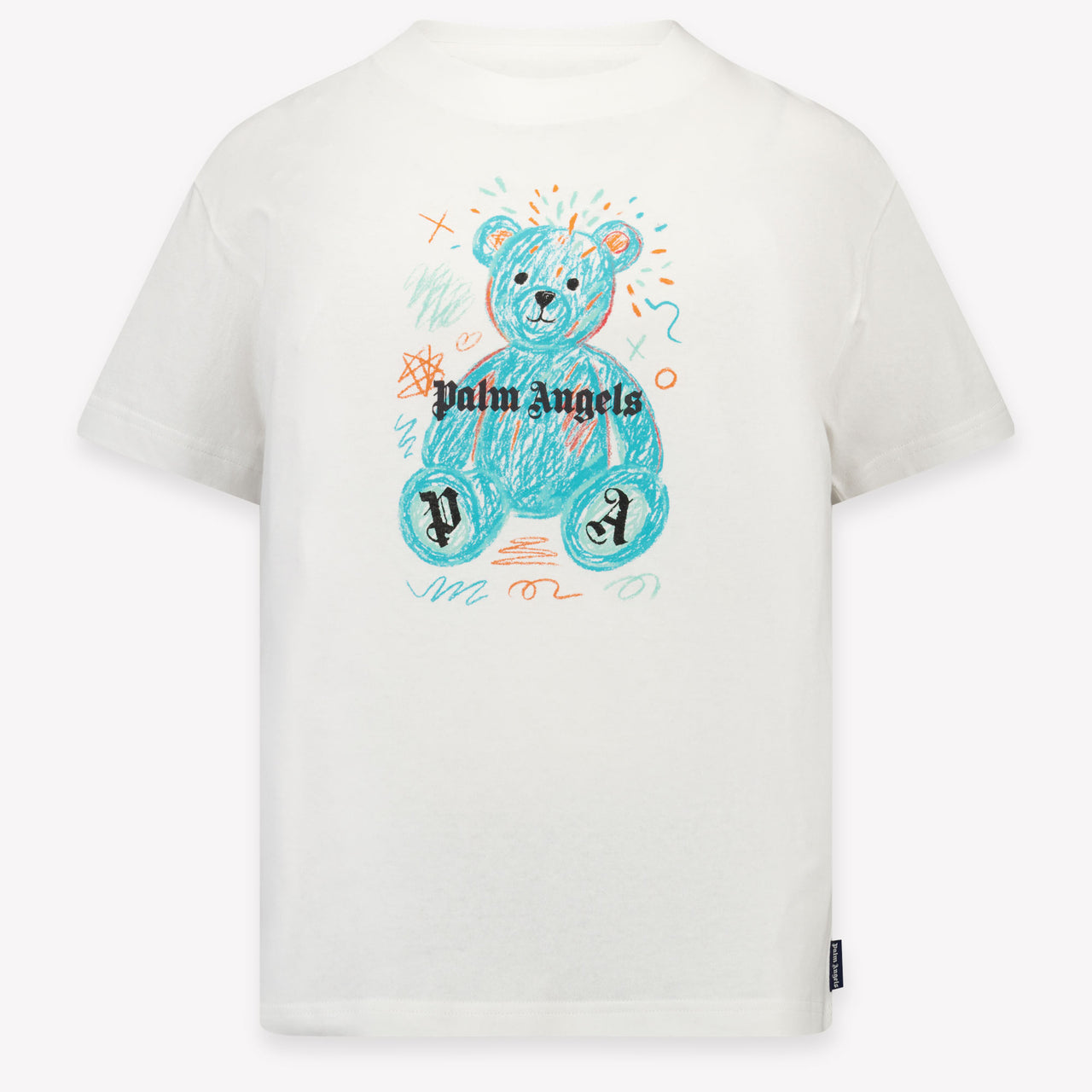 Palm Angels Kinder Unisex T-Shirt In Wit