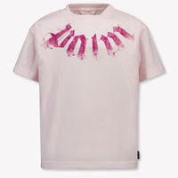 Palm Angels Kinder Meisjes T-Shirt In Licht Roze