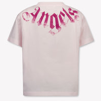 Palm Angels Kinder Meisjes T-Shirt In Licht Roze