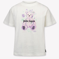 Palm Angels Kinder Meisjes T-Shirt In Wit