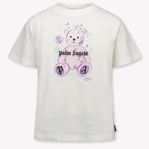 Palm Angels Kinder Meisjes T-Shirt In Wit