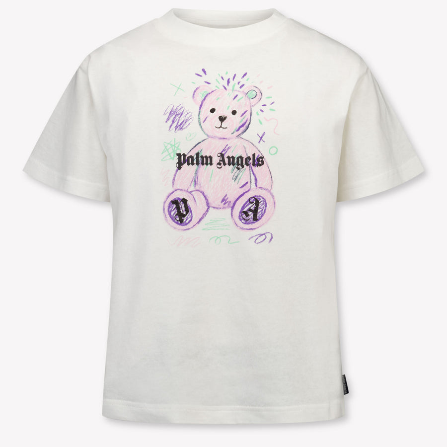 Palm Angels Kinder Meisjes T-Shirt In Wit