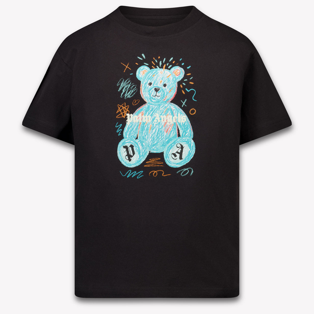 Palm Angels Kinder Unisex T-Shirt In Zwart