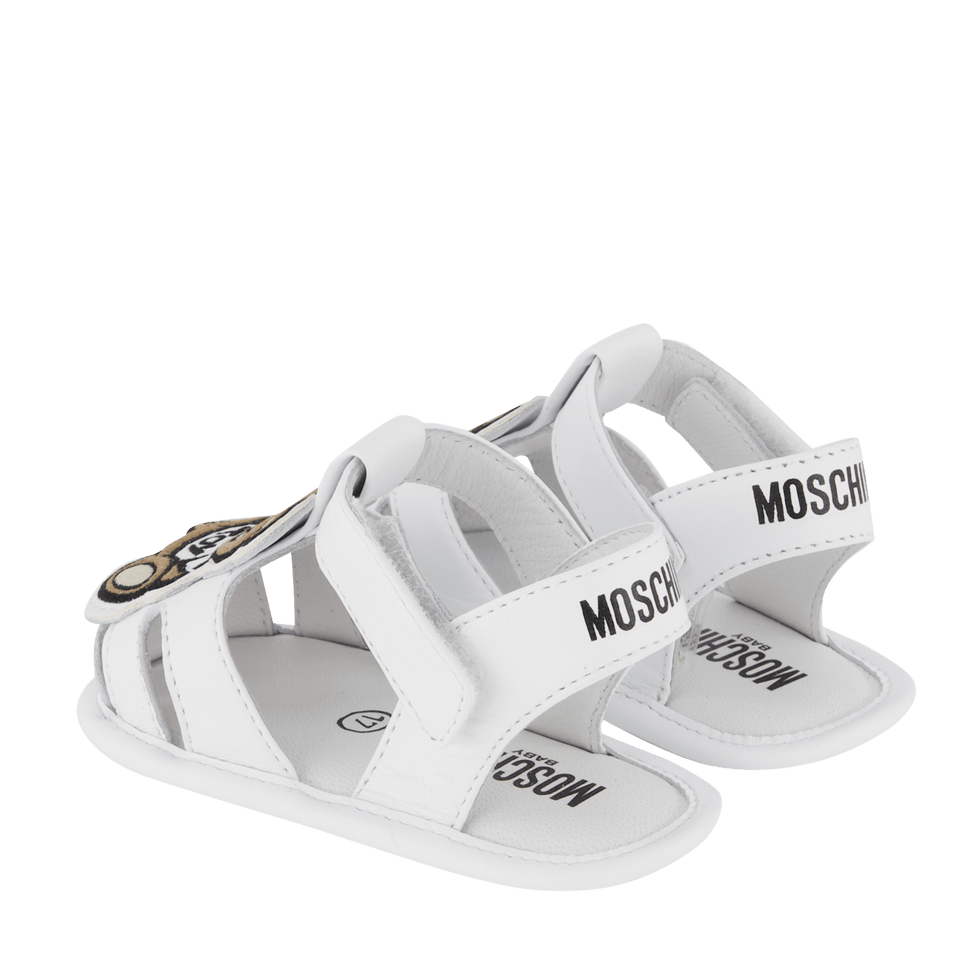 Moschino Baby Unisex Sandalen Wit